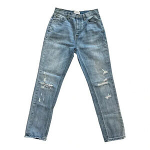 Blank Paige Light Wash Distressed Skinny Jeans S